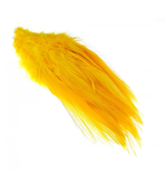 Rooster saddle feather