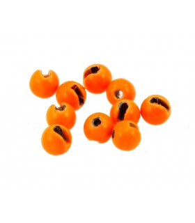 HQ Tungsten slotted beads fl.orange