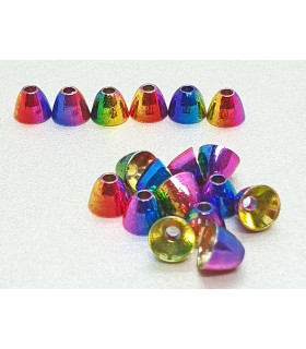 Rainbow brass cones