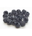 Slotted mottled tungsten beads
