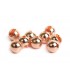 Tungsten slotted beads size XS 2,8mm