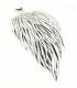 Signature rooster cape silver badger