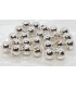 Tungsten slotted beads size L 4,6mm