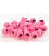 Hot colour brass beads fl.pink