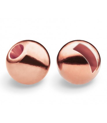 HQ Tungsten slotted beads rose gold