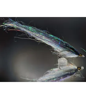 Green and white minnow
